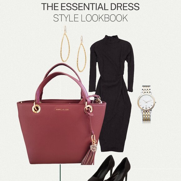 ANNE KLEIN MIDI TOTE - Picture 1 of 7